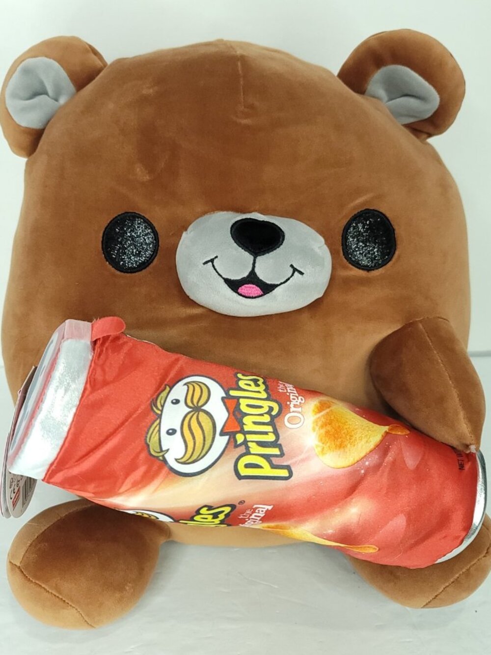 ZURU Snackles Series Terry The Pringles Bear Plush Stuffed Animal New 13"